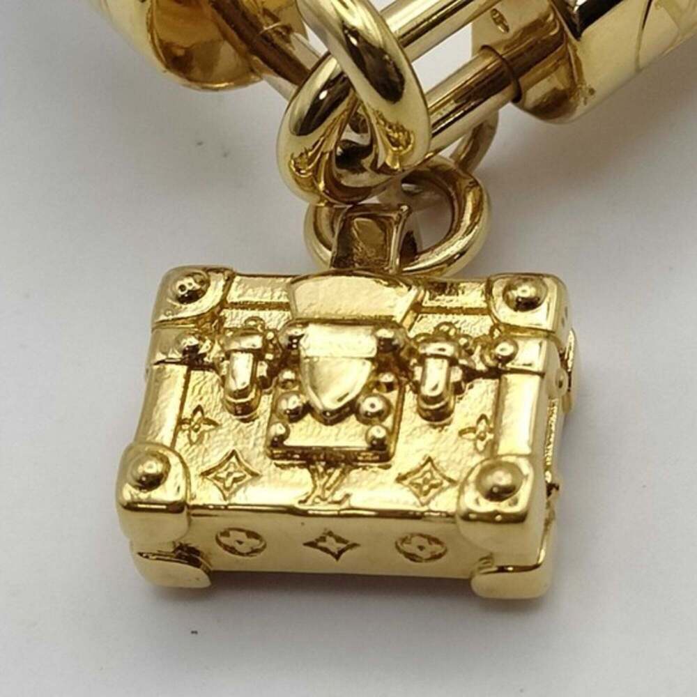 LOUIS VUITTON Brown Monogram Charm Bracelet - Picture 3 of 10